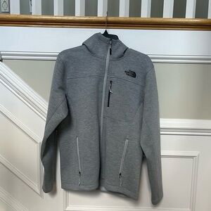 The North Face Light Gray Hooded Jacket